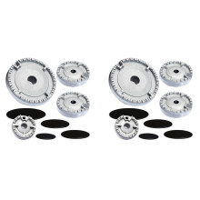 Stove Hat Set 2-Pack, Improved Gas Stove Lid, Burner Crown Flame Cap Compatible with Most Gas Burners
