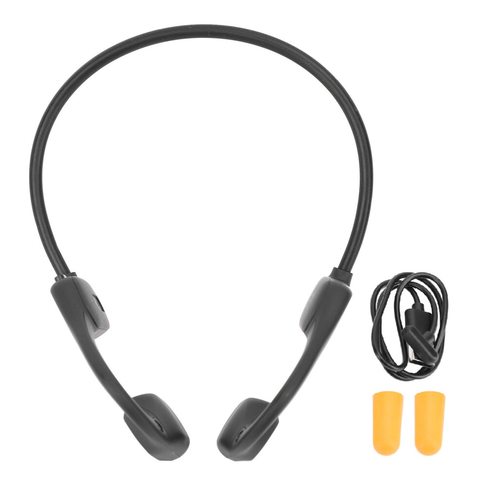 Bone Conduction Headphones Wireless Bluetooth 5.3 Black 8130196242709