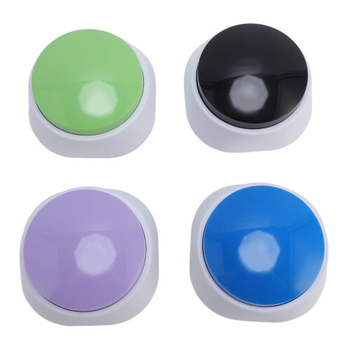 4Pcs Pet Training Buzzer Voice Recording Dog Cat