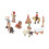 10Pcs Cowboy and Indian Action Figures Strong 9