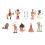 10Pcs Cowboy and Indian Action Figures Strong 1