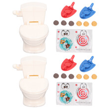 Funny Toilet Seat Trick Toy with 3D Poop Effect
