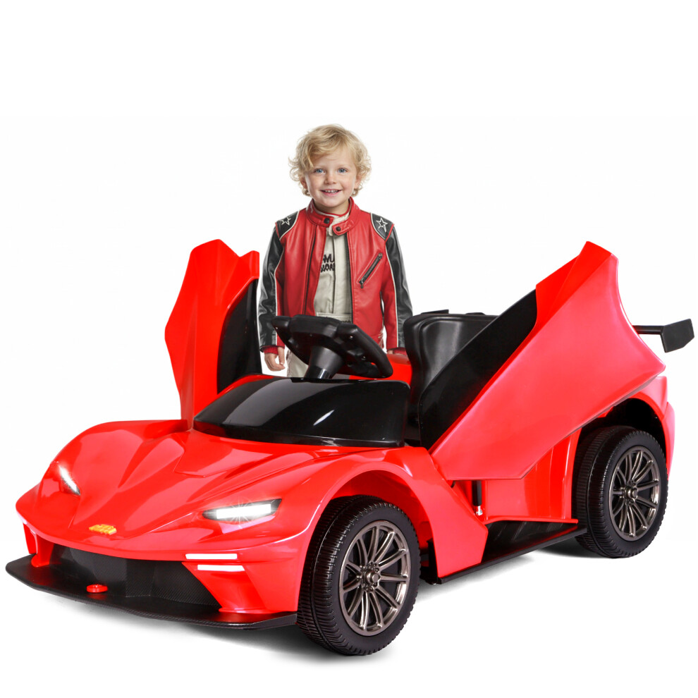 Photos - Kids Electric Ride-on  KTM Licensed Kids Electric Ride on Car Aged 3-6, 12V Battery Powered Electric Toy Car, Remote Control, Music, USB, LED(Red)
