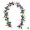 (Black) Artificial Tulip Garland Spring Garland Easter Decorations W/ Flower Green 1