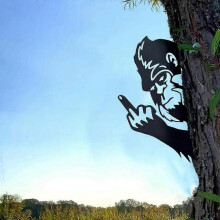 (1pcs M, Small size) Wall Art Decor Sasquatch Metal Sign Indoor Outdoor Farmhouse Art Ornament