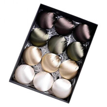 (A) Satin Shiny Velvet Christmas Ball 12pcs Christmas Tree Party Hanging Decor