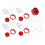 4Pcs Gravity Chicken Feeder Rainproof Auto Feed 3
