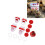 4Pcs Gravity Chicken Feeder Rainproof Auto Feed 12