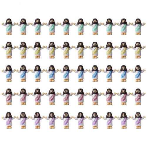 (color) 50pcs Easter desktop figurine decoration, cute cartoon gift