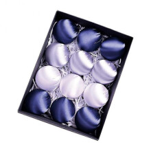 (B) Satin Shiny Velvet Christmas Ball 12pcs Christmas Tree Party Hanging Decor