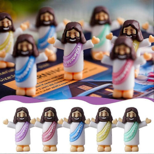 (Purple) 50pcs Easter desktop figurine decoration, cute cartoon gift 2