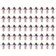 (Purple) 50pcs Easter desktop figurine decoration, cute cartoon gift