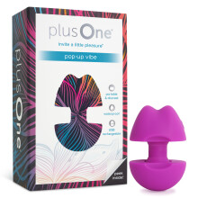 plusOne Pop-Up Vibe Compact Personal Massager, Waterproof Wellness Device for Women, Discreet with 3 Vibration Points and 10 Vibration Modes