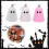 (White) Halloween Hanging Ornaments Ghost Decoration Halloween Tree Ornaments 5