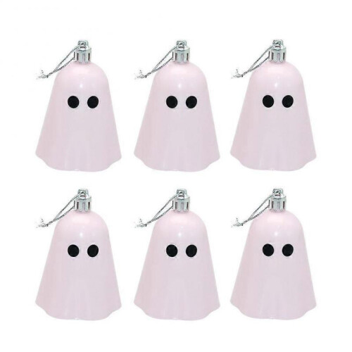 (Light pink) Halloween Hanging Ornaments Ghost Decoration Halloween Tree Ornaments