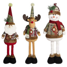 (D) Christmas Santa Snowman-Reindeer Christmas Telescopic Doll Decoration