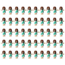(Green) 50pcs Easter desktopLittle People Decorations cute cartoon gift