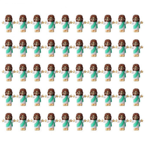 (Green) 50pcs Easter desktopLittle People Decorations cute cartoon gift