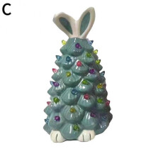 (G, Blue) Resin craft rabbit Easter decoration ornaments