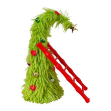 (A) Green Plush Bendable Christmas Tree with Climbing Ladder Unique Holiday Decor