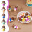 (Purple) 50pcs Easter desktopLittle People Decorations cute cartoon gift 3