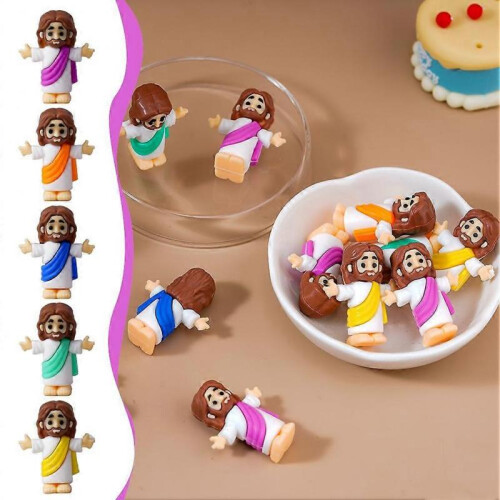 (Purple) 50pcs Easter desktopLittle People Decorations cute cartoon gift 2