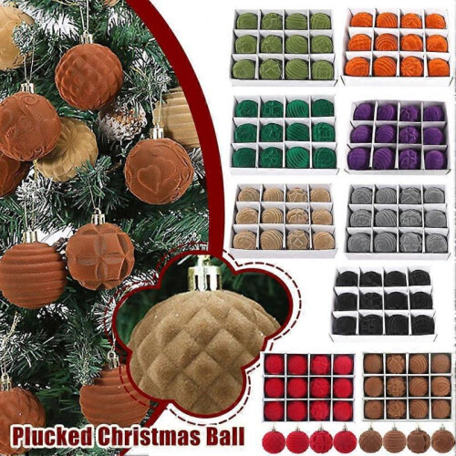 (Red) 12pcs Christmas Decoration Ball Hanging 1
