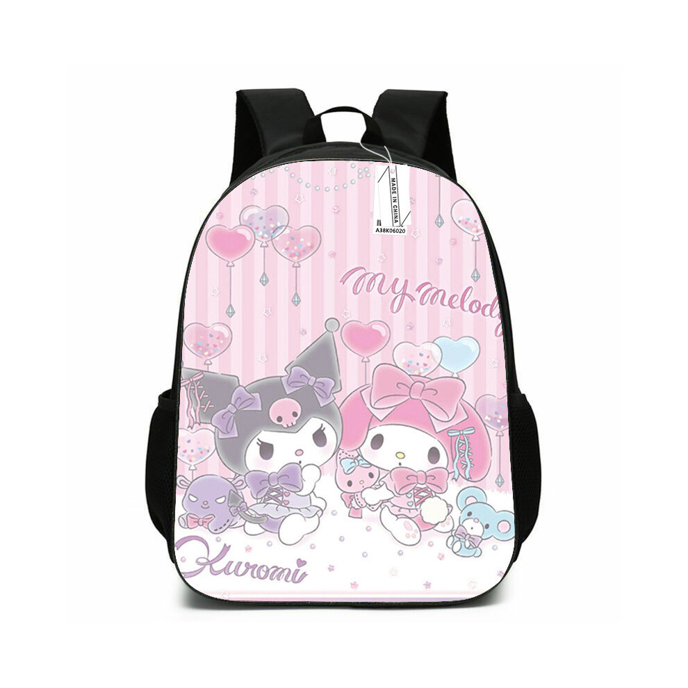 (52, 17-inch backpack) Kuromi-Inspired Cute Japanese-Style Backpack for Girls, Large-Capacity School Bag for Elementary to High School Students, Carto-image-OPC-PK7H8DG-NEW
