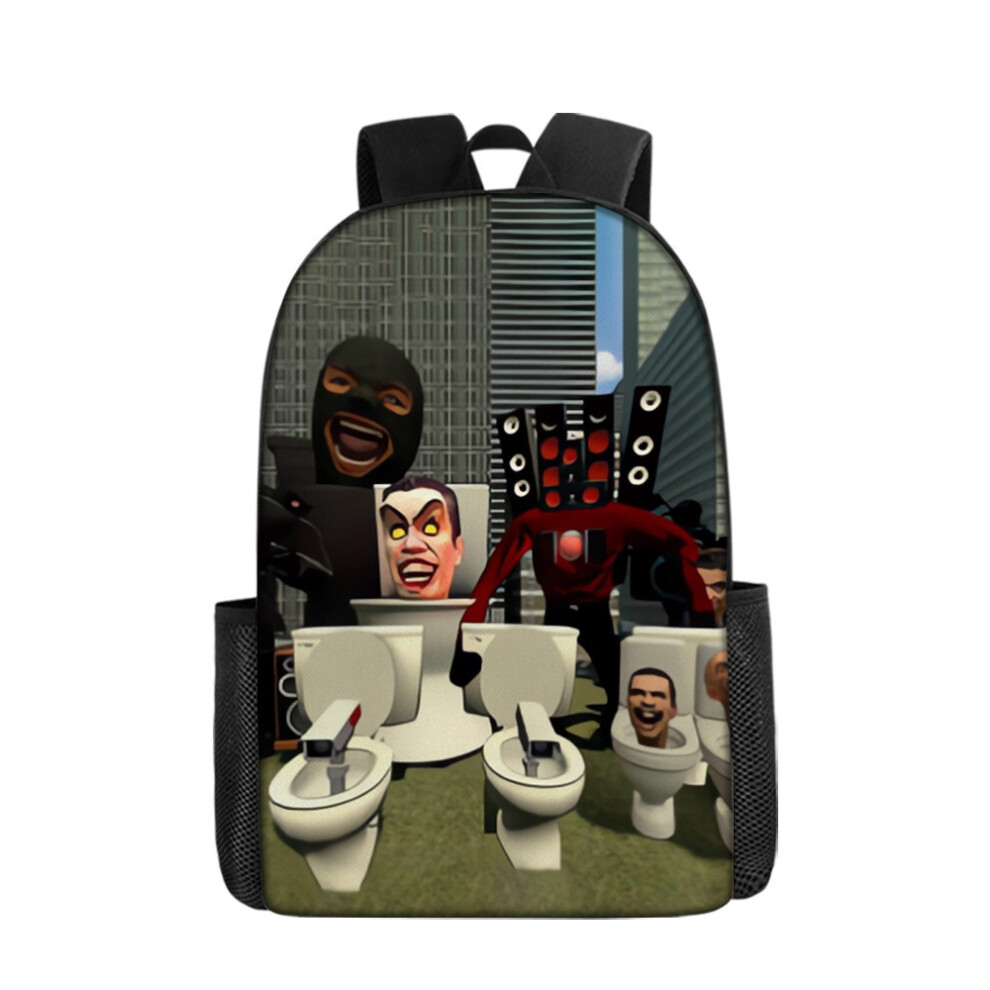 (N, Backpack) Skibidi Toilet Skibidi Toilet Monitor Titan TV Speaker Backpack Student School Bag-image-OPC-PK7H8Q6-NEW