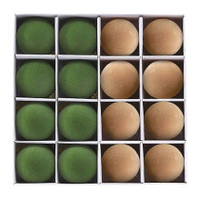 (6) 16pcs Velvet Christmas Ornaments Balls - Large Flocked Baubles Hanging Set