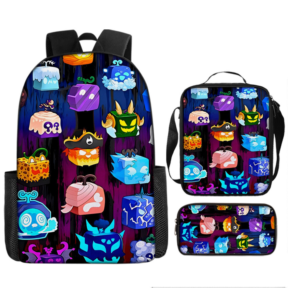 (3, crossbody bag) ROBLOX Blox Fruits School Backpack Set for Kids â 3-Piece Bundle Including Backpack, Crossbody Bag, and Pencil Case-image-OPC-PK7HB88-NEW