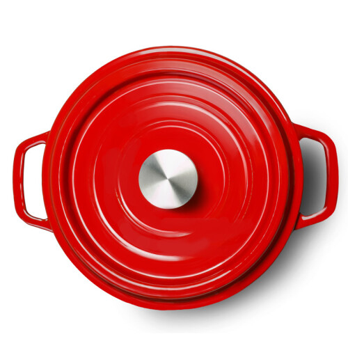 Enamel Stockpot Pot Iron Pot with Lid Dual Loop 1