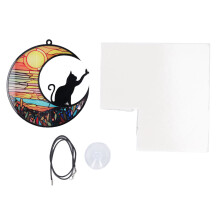 Cat Memorial Suncatcher Stained Glass Window