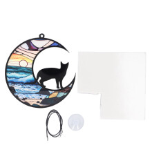 Cat Memorial Suncatcher Stained Glass Window