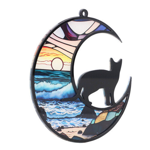 Cat Memorial Suncatcher Stained Glass Window 1