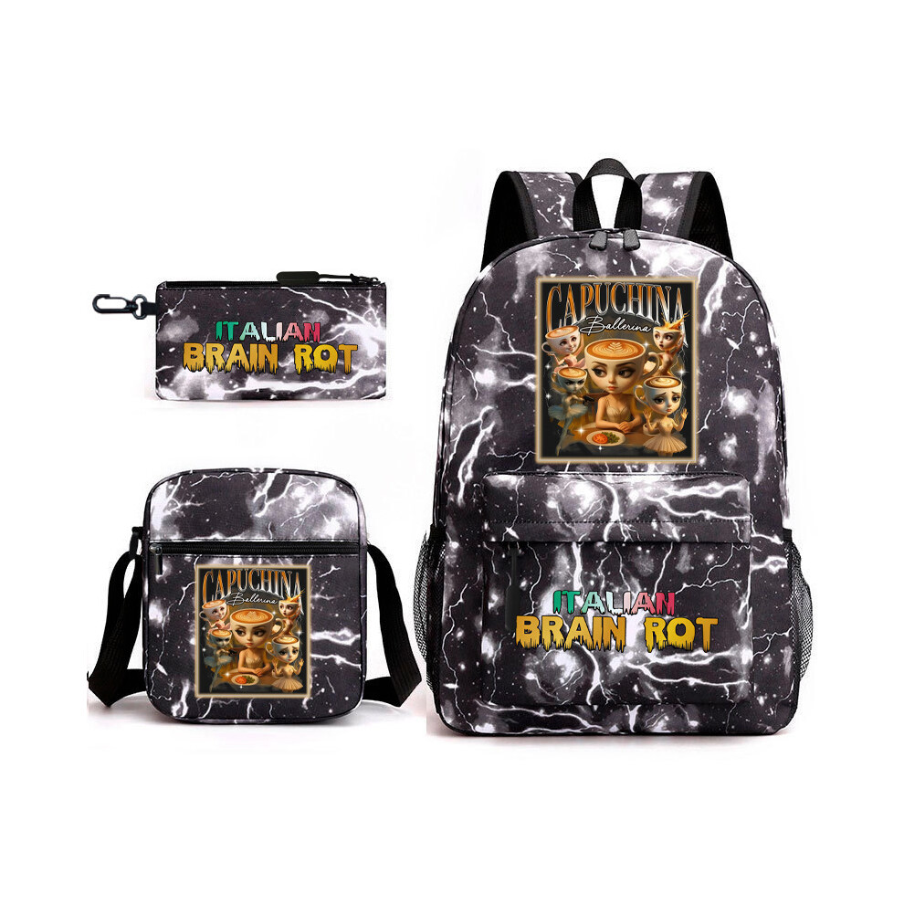 (Style-01, As Per Image) Shan Hai Jing Elementary School Backpack Tongtongshuhu Cartoon Teenage Dual-Shoulder Bag Set with Pencil Case, Three-Piece Se-image-OPC-PK7HJK2-NEW