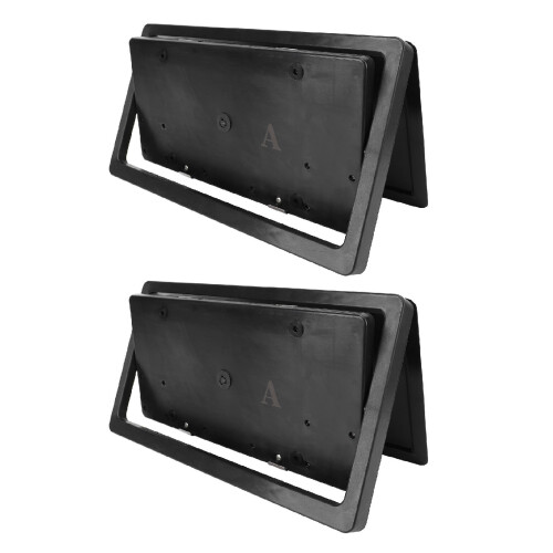 2PCS License Plate Flipper with Remote Control 2