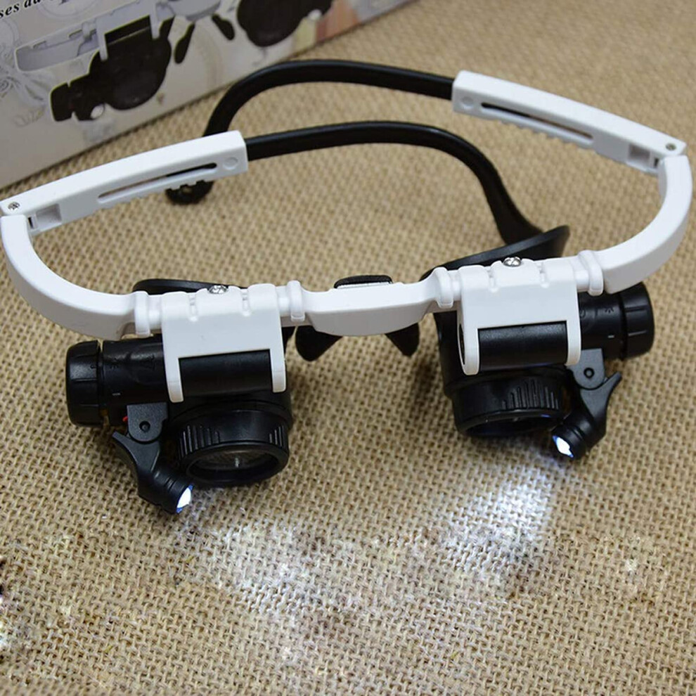 Light Adjustable Magnifying Glass With Led 8X To 23X Magnification, Multiple Lens Heads For Jewelry And Watch Repair
