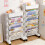 Movable Bookshelf Large Capacity Rotatable 14