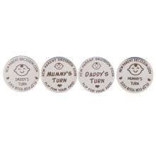 4pcs New Parents Decision Coin Double Sided Funny