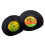 2pcs Book Holders Vinyl Record Shape Rounded Edges 4