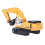 Drill Excavator Trucks Toy Alloy Movable 9