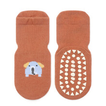 1 Pair Kids Socks Orange Cute Elephant Pattern