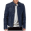 (S)Men's Motorcycle Leather Jacket Stand Collar Zipper Multi-Pocket 1