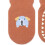 1 Pair Kids Socks Orange Cute Elephant Pattern 13