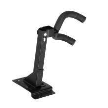 Verstellbarer Metall-Wandhaken für Gitarre, schwarzer Ständer mit Basis für Ukulele, Bass