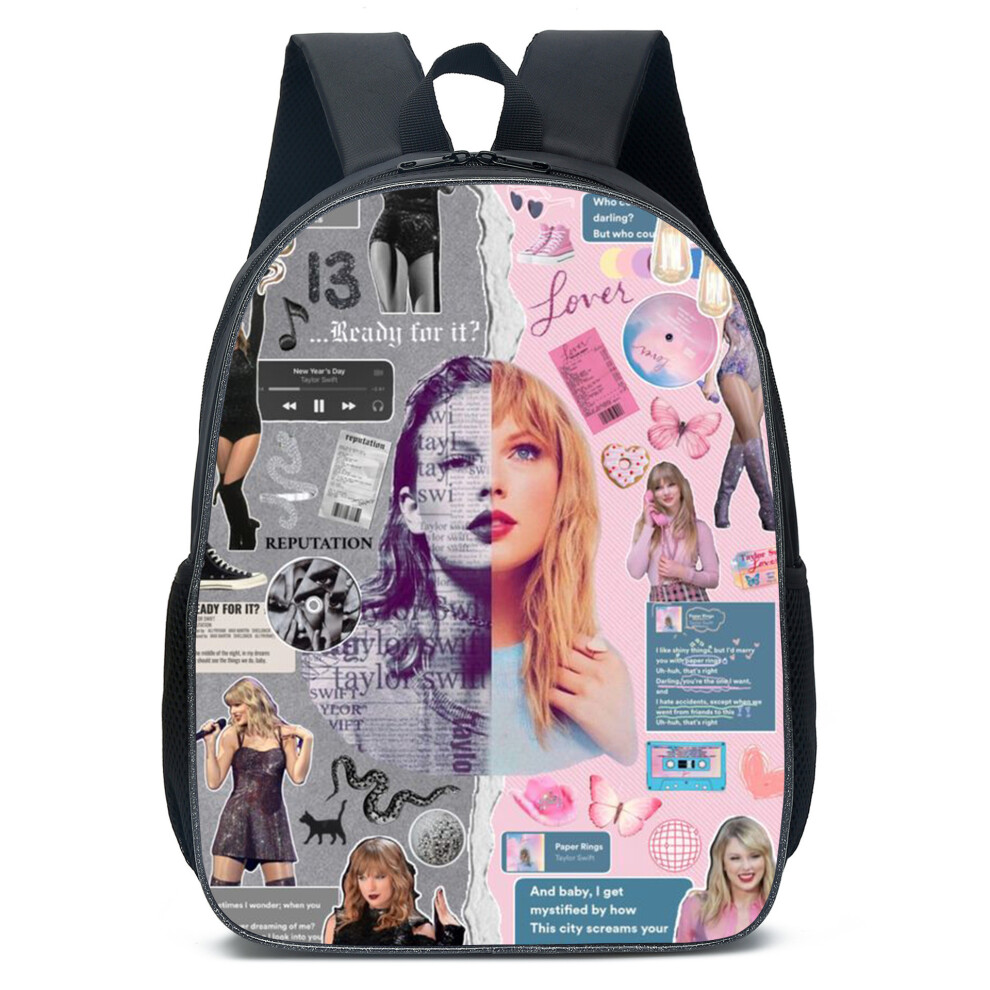 (H, Backpack) Taylor Swift European and American Style School Backpack for Kids, Children's Double Shoulder Bag, Elementary and Middle School Students-image-OPC-PK7J596-NEW