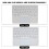Clavier Bluetooth Square Cap 10 pouces blanc 200 mAh 4