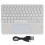 Clavier Bluetooth Square Cap 10 pouces blanc 200 mAh 2
