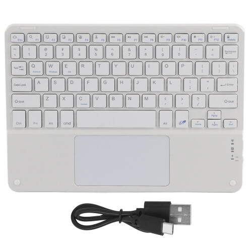 Clavier Bluetooth Square Cap 10 pouces blanc 200 mAh 1
